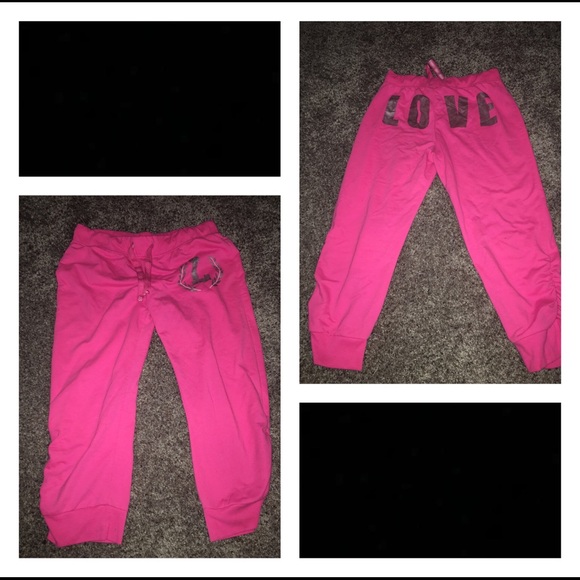 Pink Colored Sweats - Picture 1 of 3